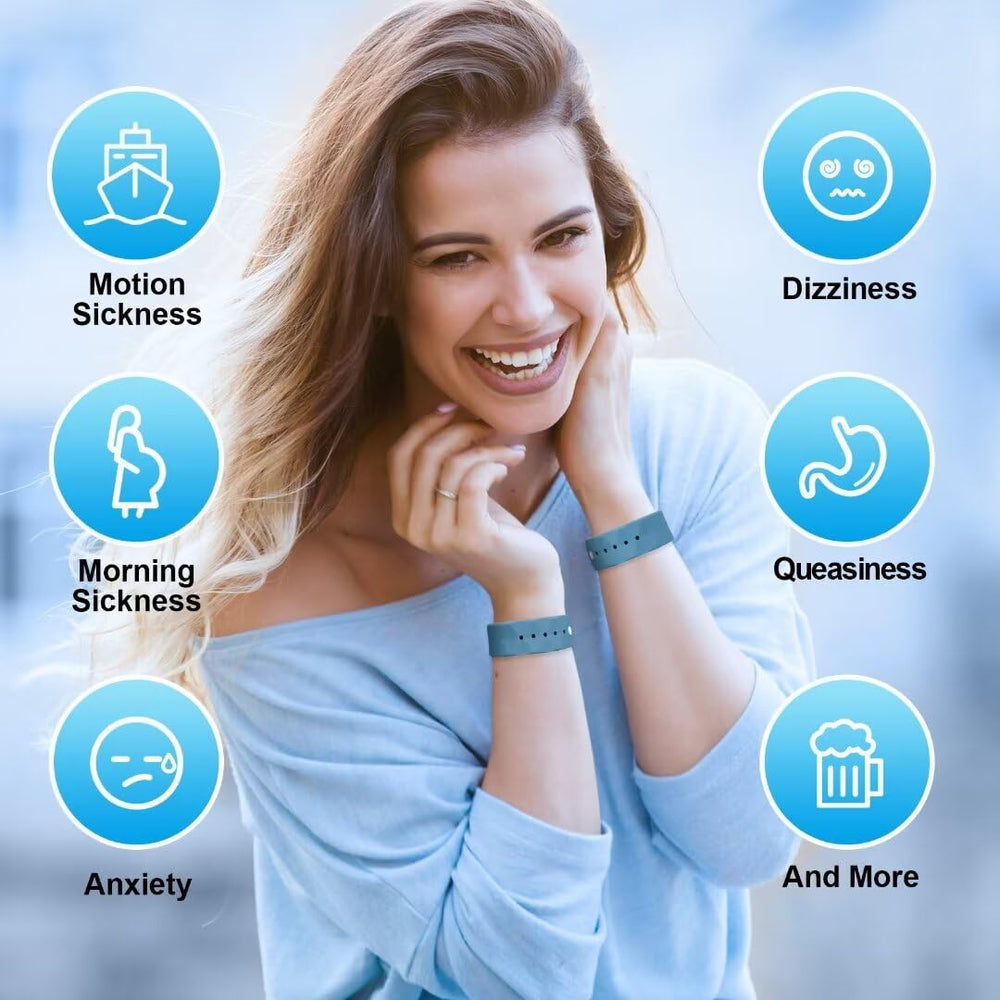 MeiYYJ motion sickness wristbands with adjustable strap for comfortable all-day wear