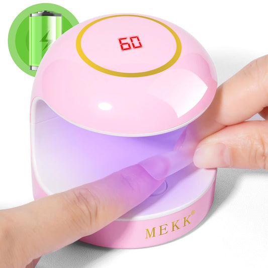 MEKK Mini UV Light compact design for quick on-the-go gel curing.