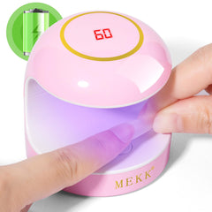 MEKK Mini UV Light compact design for quick on-the-go gel curing.