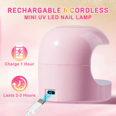 MEKK Mini UV Light delivers even curing across nail lengths.