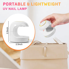 Travel-ready MEKK Mini UV Light with a compact case for on-the-go art.