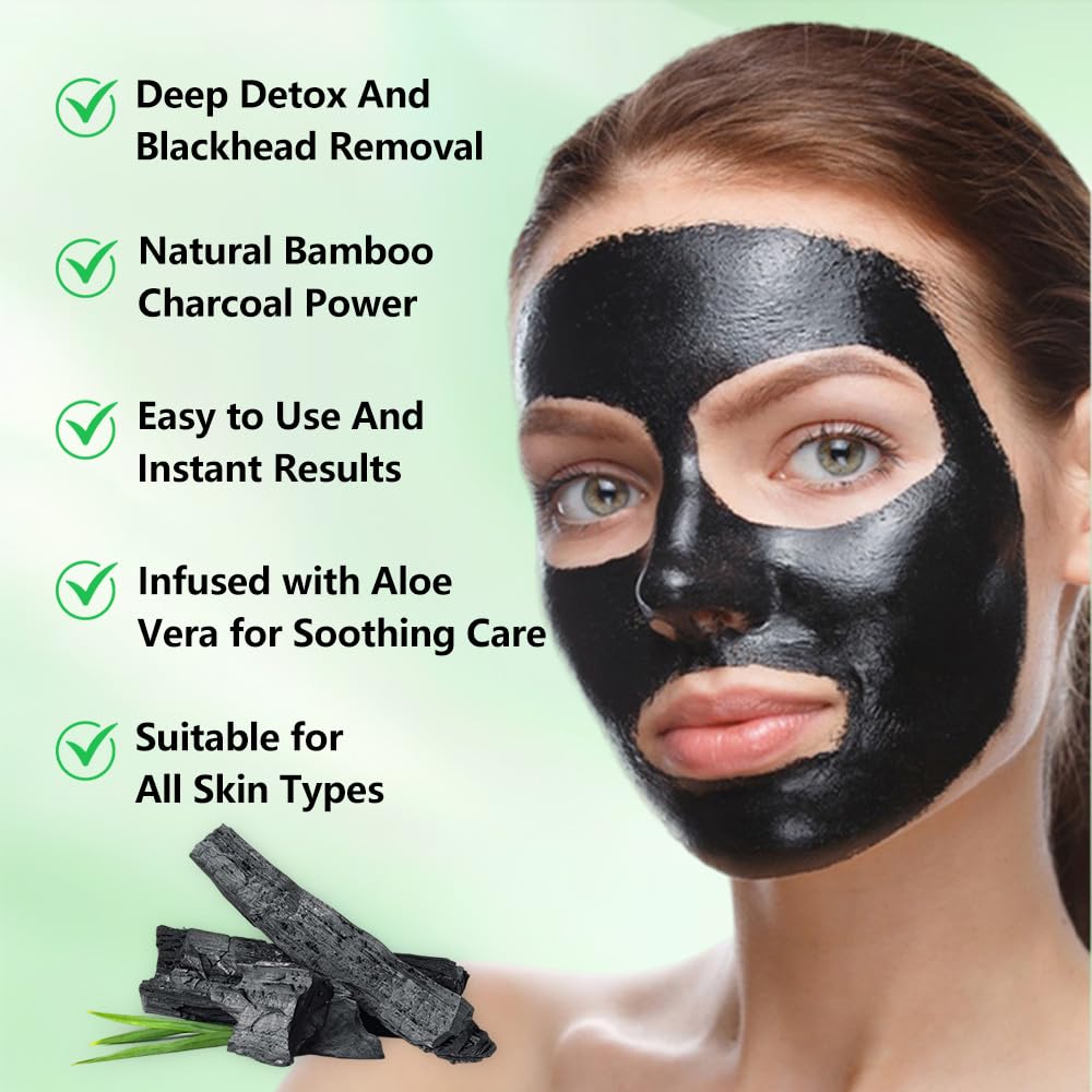 Mekuel Bamboo Charcoal pulls dirt from pores for clearer, brighter skin.