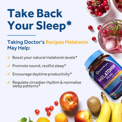 Strawberry-flavored melatonin 10 mg fast-dissolve tablet