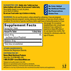 Close-up of Melatonin 10 mg tablet
