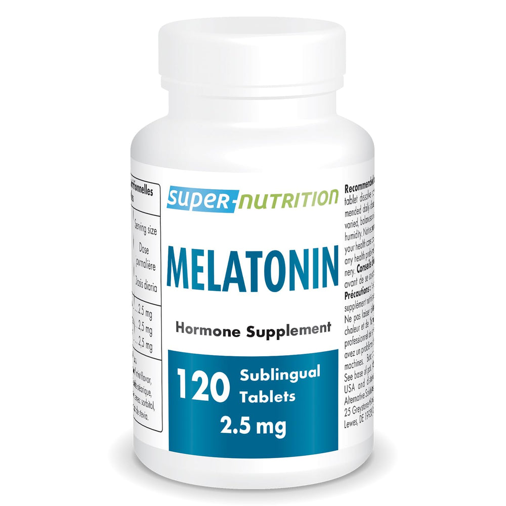 Supersmart melatonin 2.5 mg ultra fast acting sublingual mint tablets