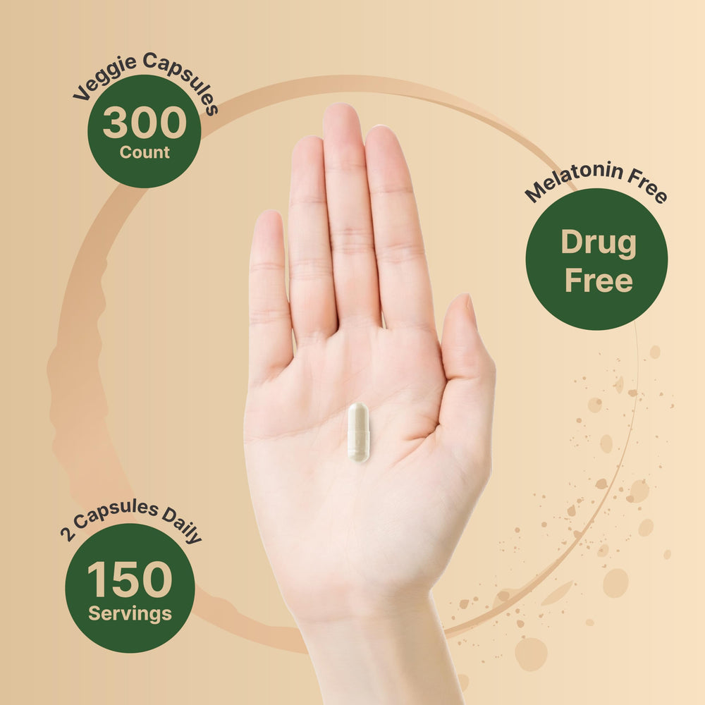 Melatonin-free sleep support supplement label