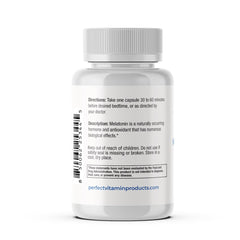 Vegan, gluten-free melatonin capsules for sleep support