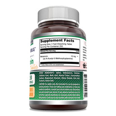 Non-GMO and Gluten Free label with Made in USA claim for Melatonin