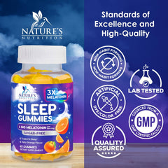 Bottle of Melatonin Sleep Gummies Sugar Free 60 count