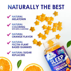 Ingredient panel for Melatonin Sleep Gummies 6 mg