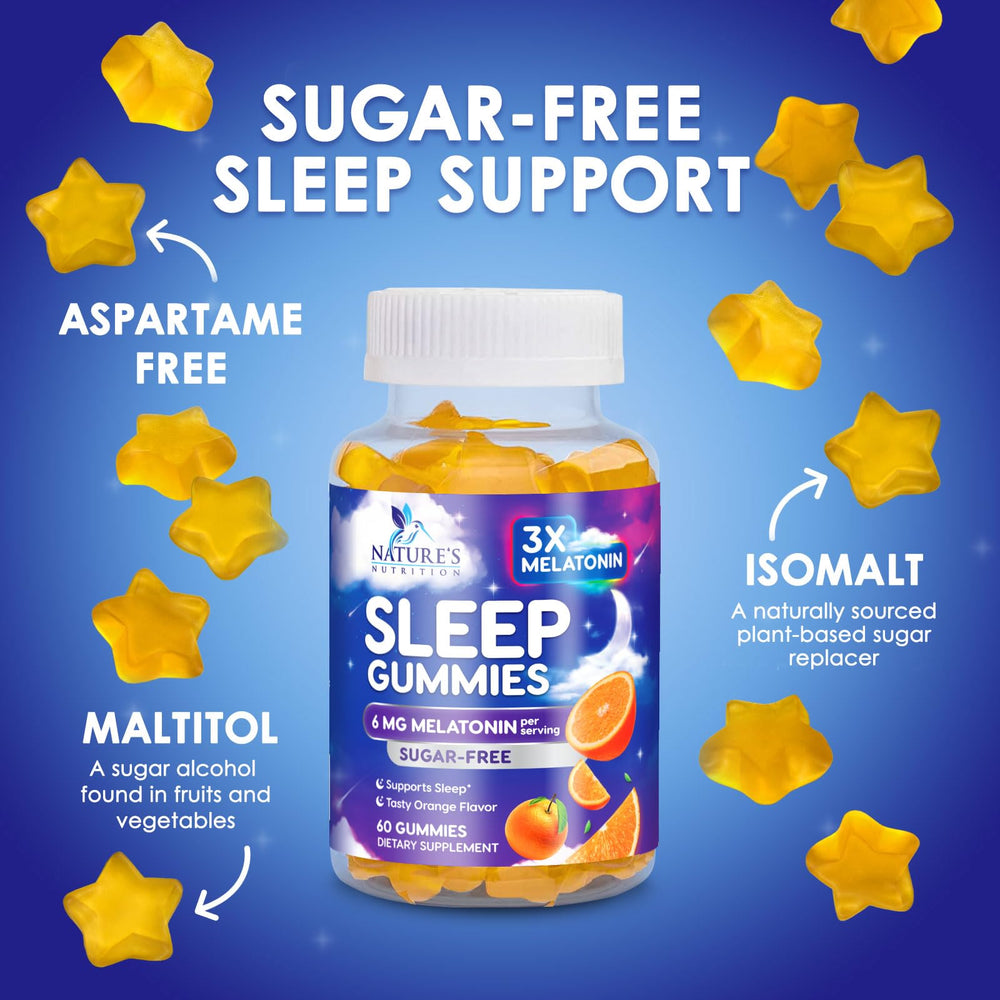Packaging artwork for Melatonin Sleep Gummies