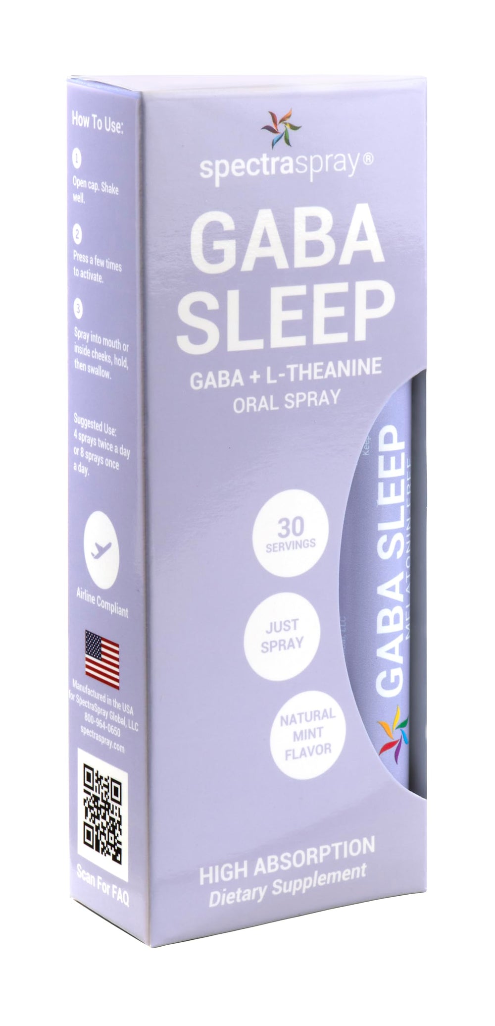Melatonin-free Sleep Spray 2-Pack – side view