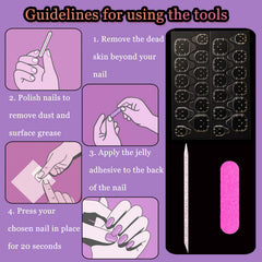 Melines double-sided file helps refine edges for a neat finish.