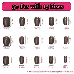 Melines double-sided nail file included for smoothing edges.