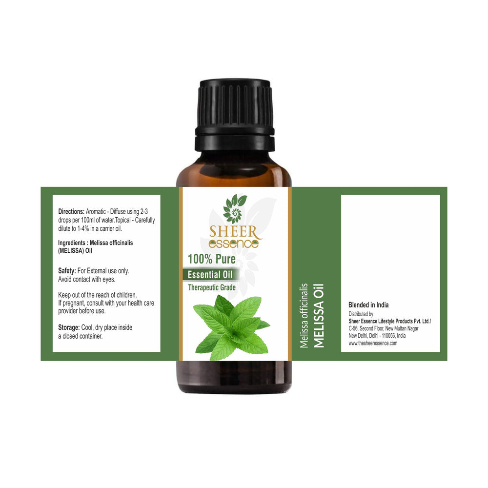 Aromatherapy diffuser with Melissa essential oil