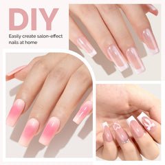 MelodySusie built-in C-curve creates a three-dimensional nail silhouette.