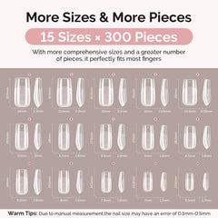 MelodySusie pre-built apex tips provide a perfect fit for flat and curved nails.