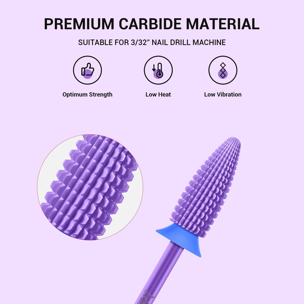 MelodySusie Typhoon wide-base bit aids fast nail prep on large areas