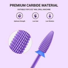 MelodySusie Typhoon wide-base bit aids fast nail prep on large areas