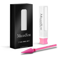 MelodySusie universal 3-32 nail bit in pink blossom shown in studio use.