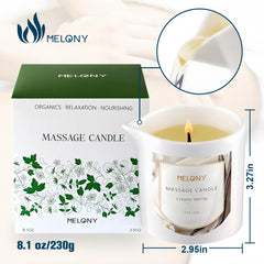 8.1 oz Creamy Vanilla candle label