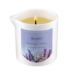 MELONY Luxury Massage Candle Lavender Chamomile packaging