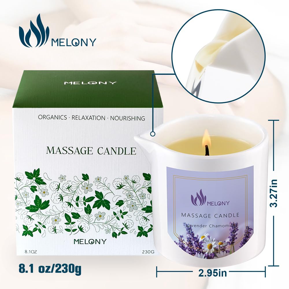 Gift-ready packaging for MELONY Luxury Massage Candle