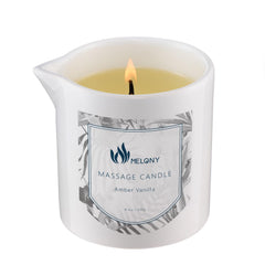 MELONY Massage Oil Candle amber vanilla jar front view