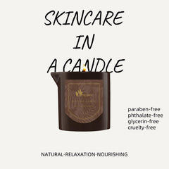 Melony Massage Oil Candle Bourbon & Caramel - 8.1 oz - Label
