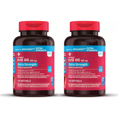 Member's Mark Extra Strength Omega-3 Krill Oil Softgels, 2 bottles (320 softgels)