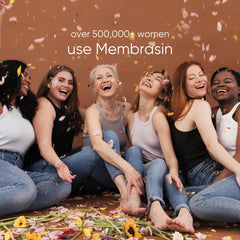 Membrasin texture swatch demonstrates smooth, non-greasy application.
