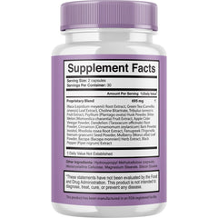 Nutrition facts panel on Memo Master bottle