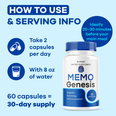 Memo Genesis bottle close-up label