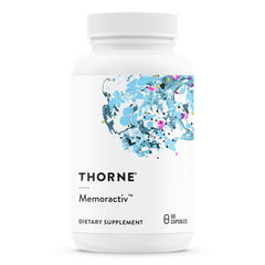 Memoractiv bottle with capsules on a white background