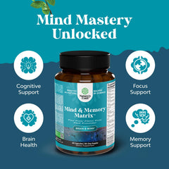 Pills representing memory and focus support