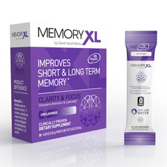 OmegaXL MemoryXL bottle front showing label for focus and memory support.