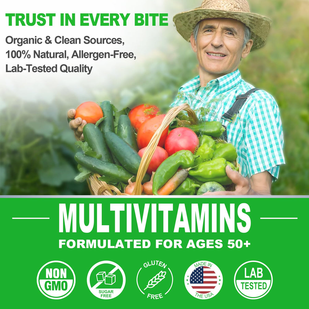 60-count bottle packaging for NEVISS Men 50+ gummies