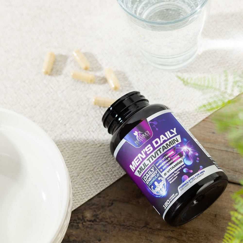 Packaging of Nature's Nutrition men's multivitamin