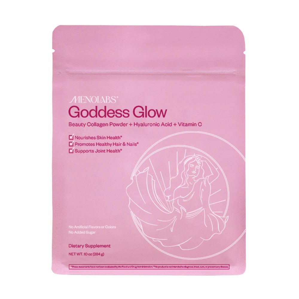 Goddess Glow Collagen Peptides powder jar front view