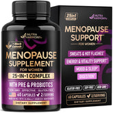 Menopause 25-in-1 supplement bottle with 60 capsules