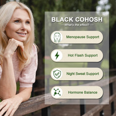 Illustration showing relief from menopausal hot flashes and mood swings