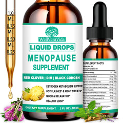 Bottle of Hormone Harmony menopause supplement with Black Cohosh and KSM-66 Ashwagandha