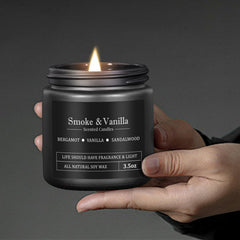 Compact gift-ready packaging for the eight-candle set.
