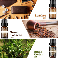 Sandalwood essential oil bottle (10 mL) from Mens Essential Oils Set