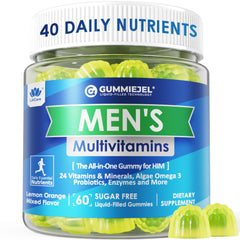 Front view of Mens Multivitamins Gummies bottle