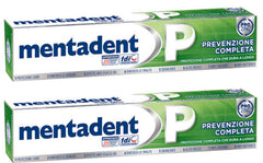 Mentadent P toothpaste 100 ml tubes in a two-pack – front view