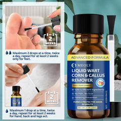 MEOLY skin-safe formula with essential oils emphasizes gentle wart care