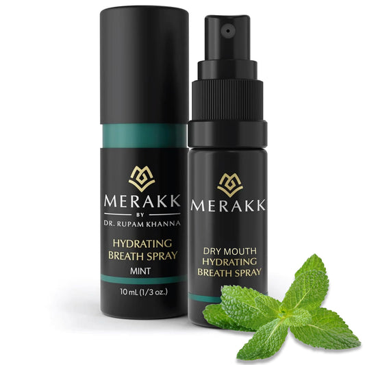 Merakk Dry Mouth Spray Mint bottle front view