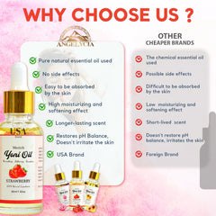 Close-up of rose, peach and strawberry herbal ingredients