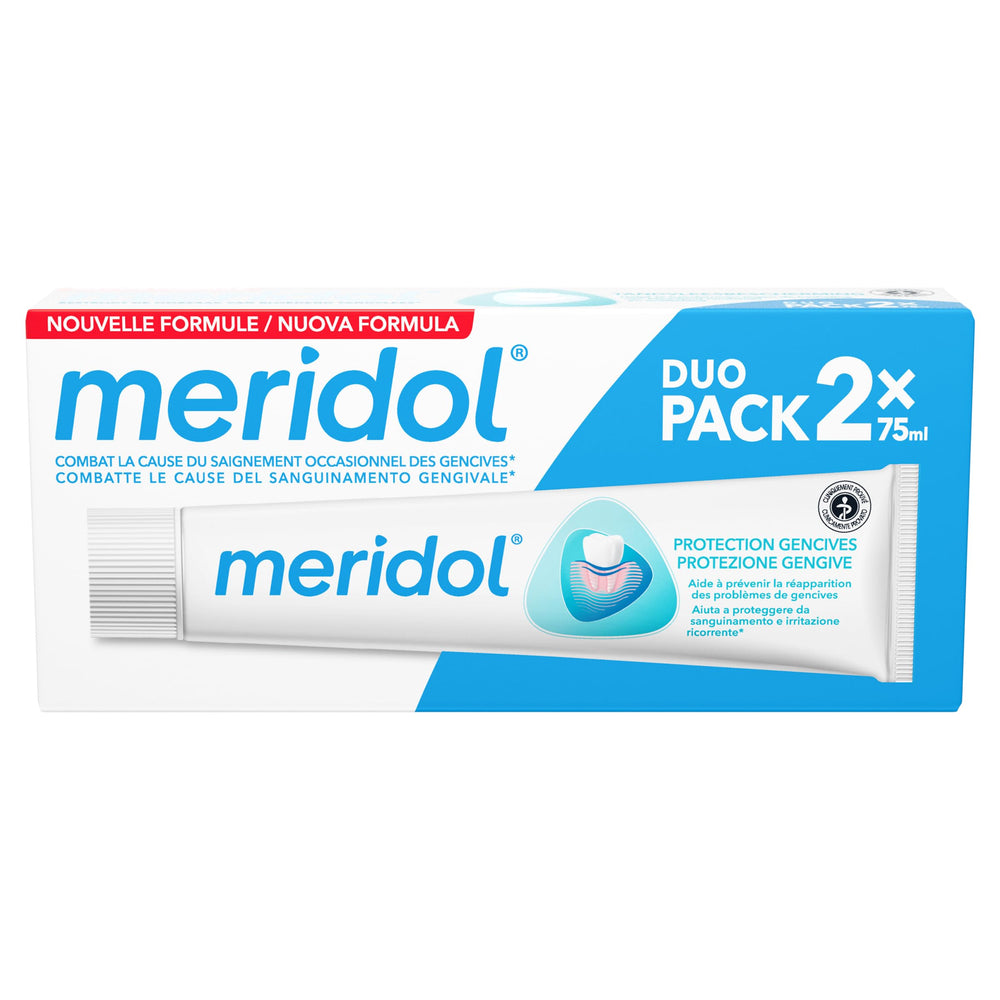 Hero image of Meridol Gencives Irritees Dentifrice Pack Double 2x75ml